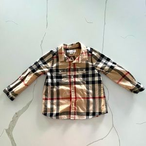 Burberry Children Vintage Check Long Sleeve Shirt